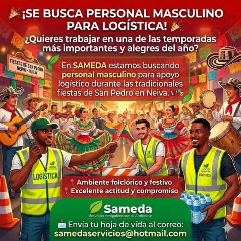 🎉🚧 ¡TRABAJA EN LAS FIESTAS DE SAN PEDRO EN NEIVA! 🚧🎉