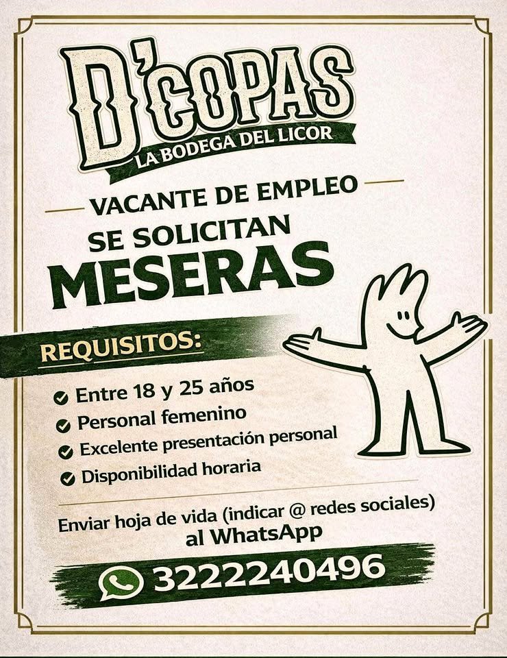 🍻✨ ¡ÚNETE AL EQUIPO DE D’COPAS! ✨🍻