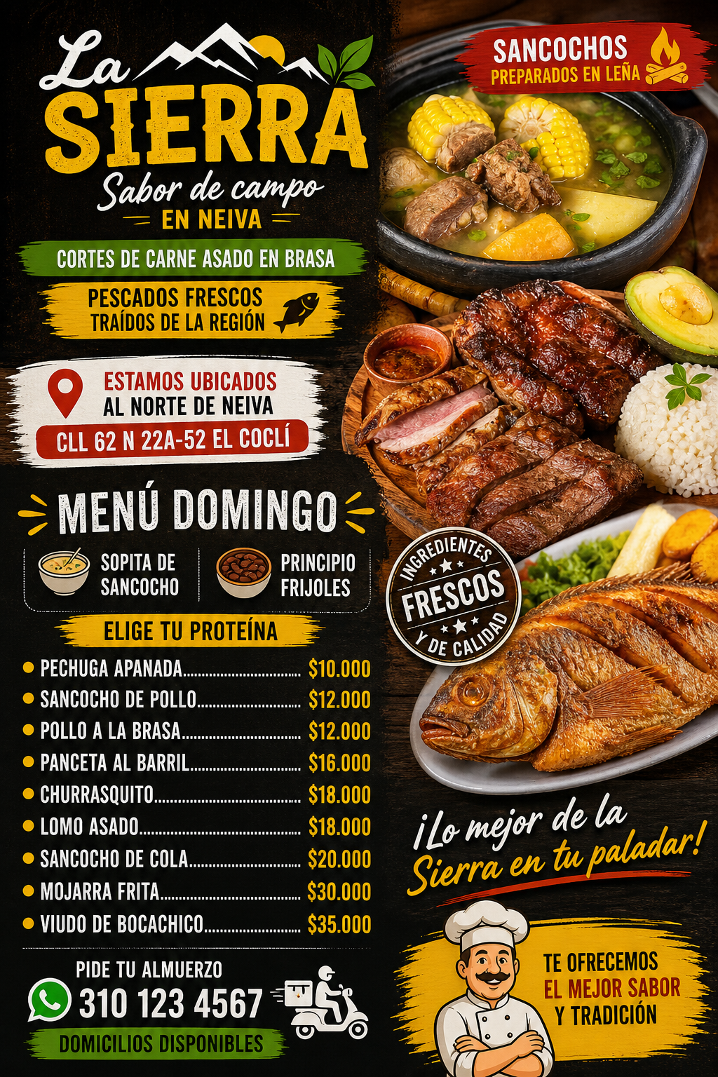 ¡Disfruta el Sabor de Campo en La Sierra!