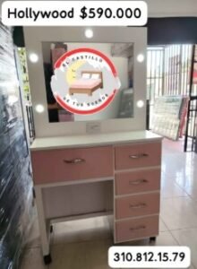 💄✨ Tocador Hollywood con Luz LED – Elegancia y Estilo ✨💄
